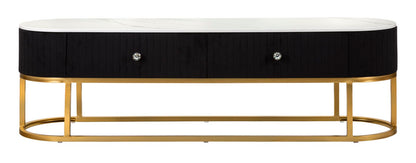 Porta Tv Montpellier Preto Cm 150x42x45