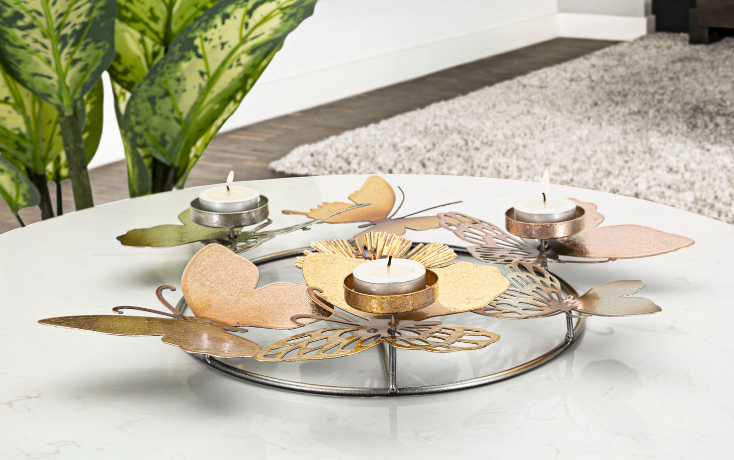 Porta velas Shine -C- Cm 39x35,5x7