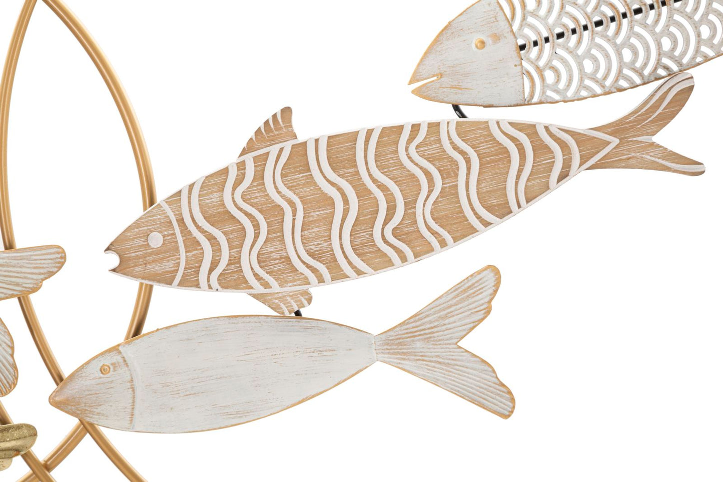 Painel em Ferro Fishy Move Cm 142,9x5x61,6
