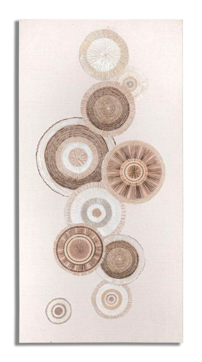 Pintura Sobre Tela Circly com Inserti -B- Cm 50x3,2x100