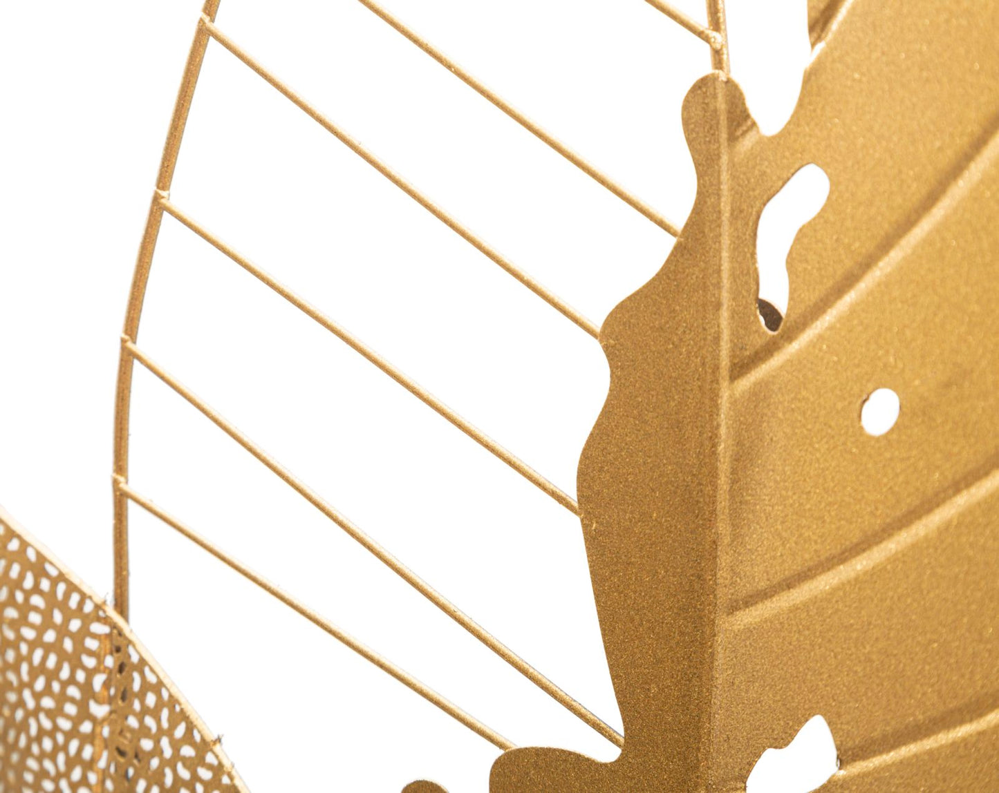 Painel em Ferro Autumn Folha Dourado Cm 53x4x84,5