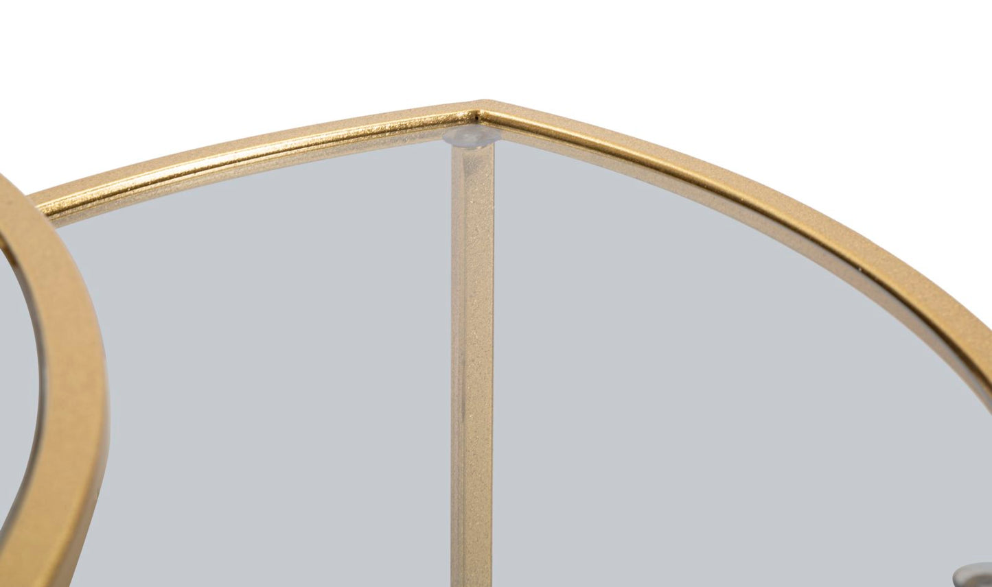 Mesas Auxiliares de Café Triangle Conjunto 3 Un. Cm ø 60x50-50x45-40x40