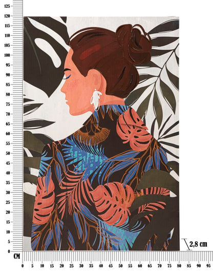 Moldura decorativa Lady Jungle -B- 80x2,8x120