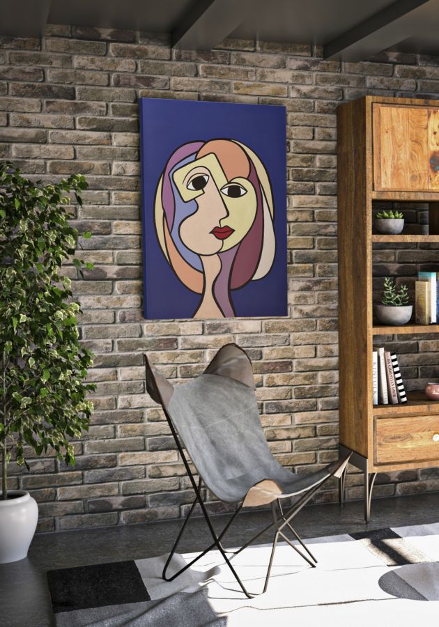 Estampa pintada Double Faces Large -A- Cm 80x3x120