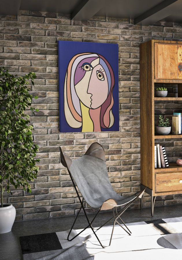 Estampa pintada Double Faces Large -B- Cm 80x3x120