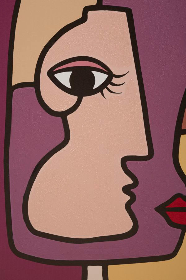 Estampa pintada Faces New -A- Cm 60x3x90
