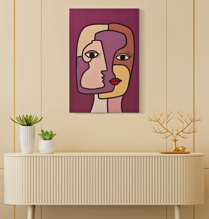 Estampa pintada Faces New -A- Cm 60x3x90