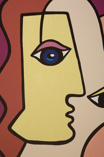 Estampa pintada Faces New -B- Cm 60x3x90