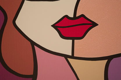 Estampa pintada Faces New -B- Cm 60x3x90