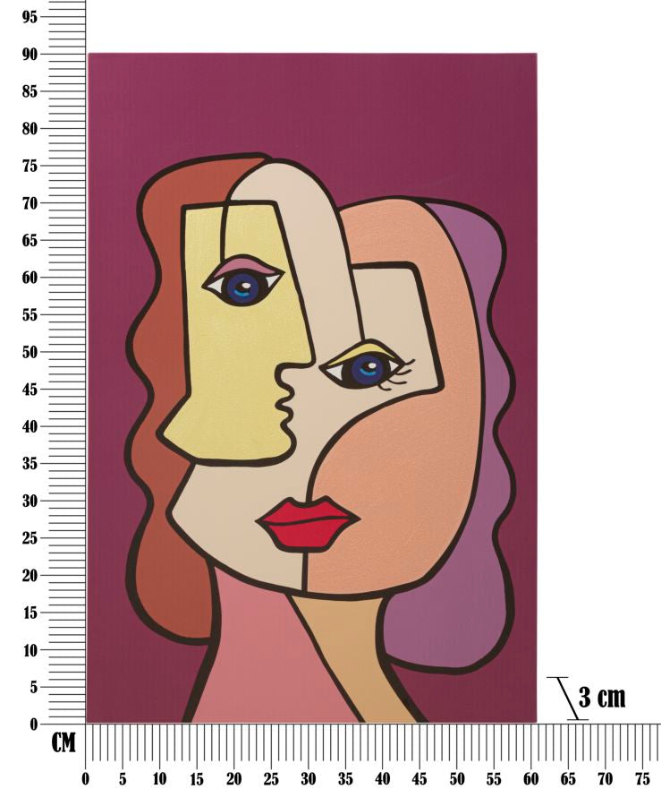 Estampa pintada Faces New -B- Cm 60x3x90