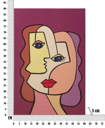 Estampa pintada Faces New -B- Cm 60x3x90