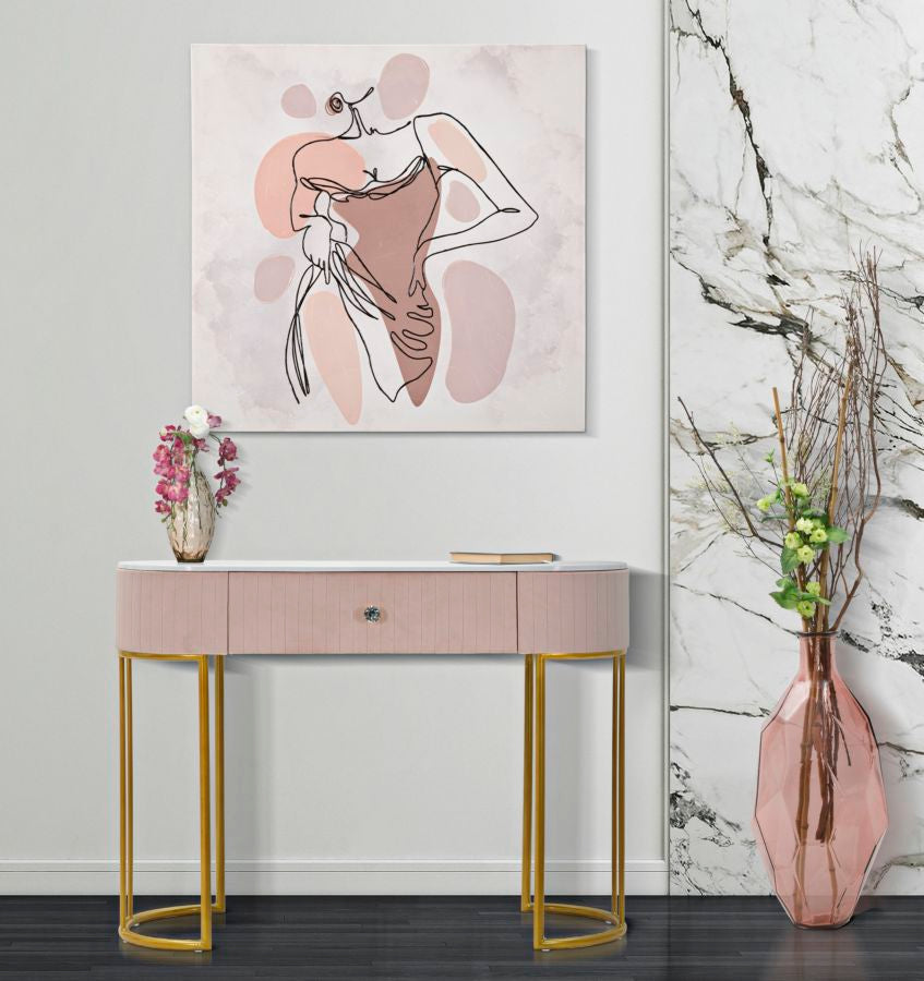 Consola Montpellier Rosa Cm 100x40x75