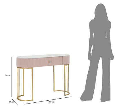 Consola Montpellier Rosa Cm 100x40x75