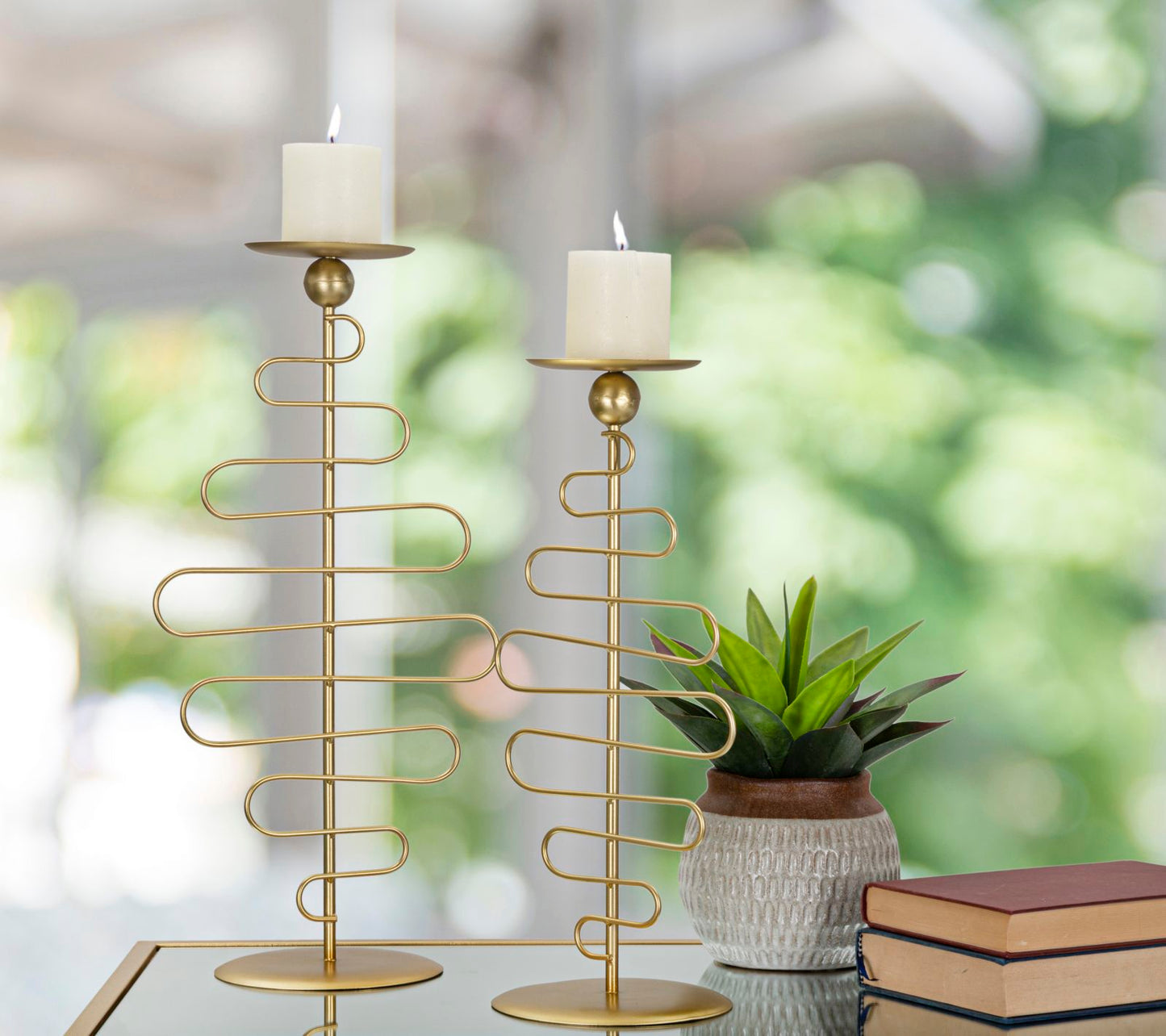 Porta velas Alid Par Cm 25x16x51 - 20x16x43