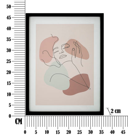 Moldura decorativa Rosto -A- Cm 35x2x47
