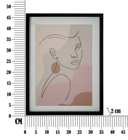 Moldura decorativa Rosto -C- Cm 35x2x47