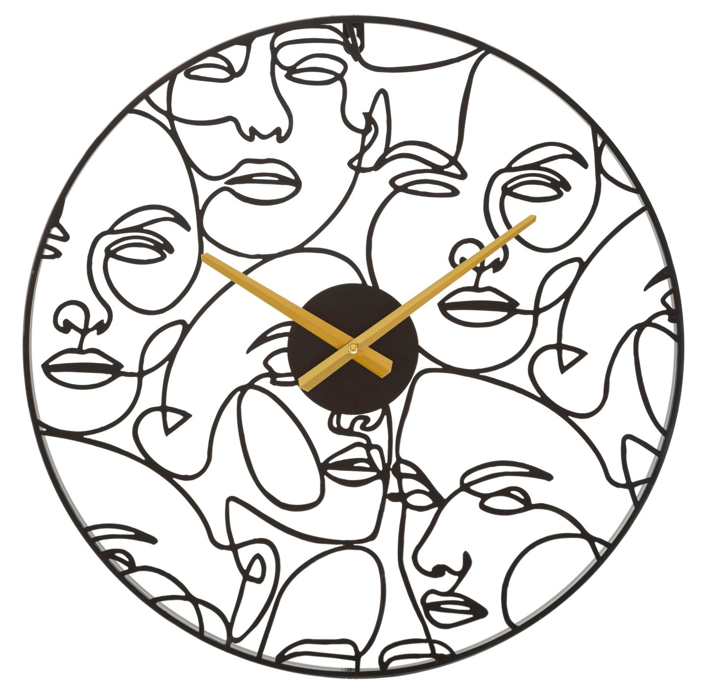 Relógio de Parede Faces Cm ø50x3,5