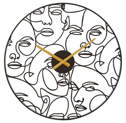 Relógio de Parede Faces Cm ø50x3,5