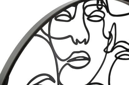 Relógio de Parede Faces Cm ø50x3,5