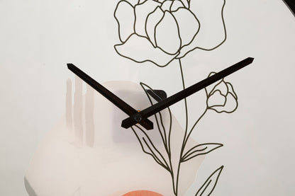 Relógio de Parede Flor -A- Cm ø 40x3,5