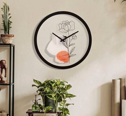 Relógio de Parede Flor -A- Cm ø 40x3,5
