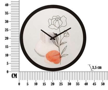 Relógio de Parede Flor -A- Cm ø 40x3,5