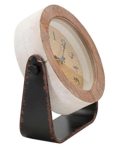 Relógio de Mesa Redondo Cm 23,5x7x24