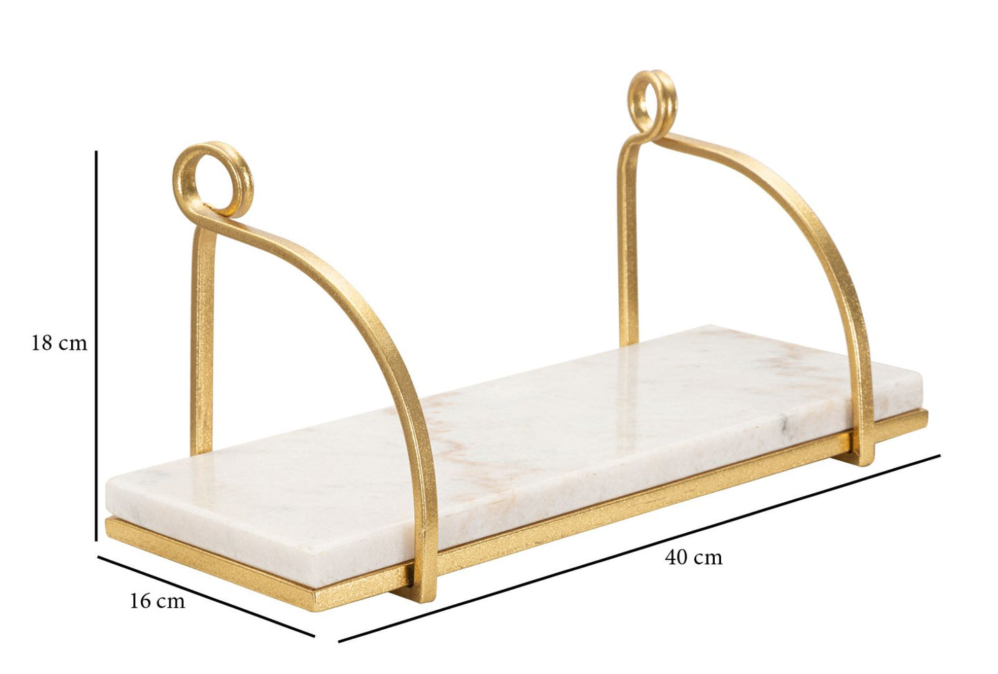 Mansola de Parede Marble Cm 40x16x18