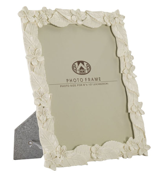 Moldura Folha Cream Cm 26x2x30,7 (medida Interna Cm 20x25)