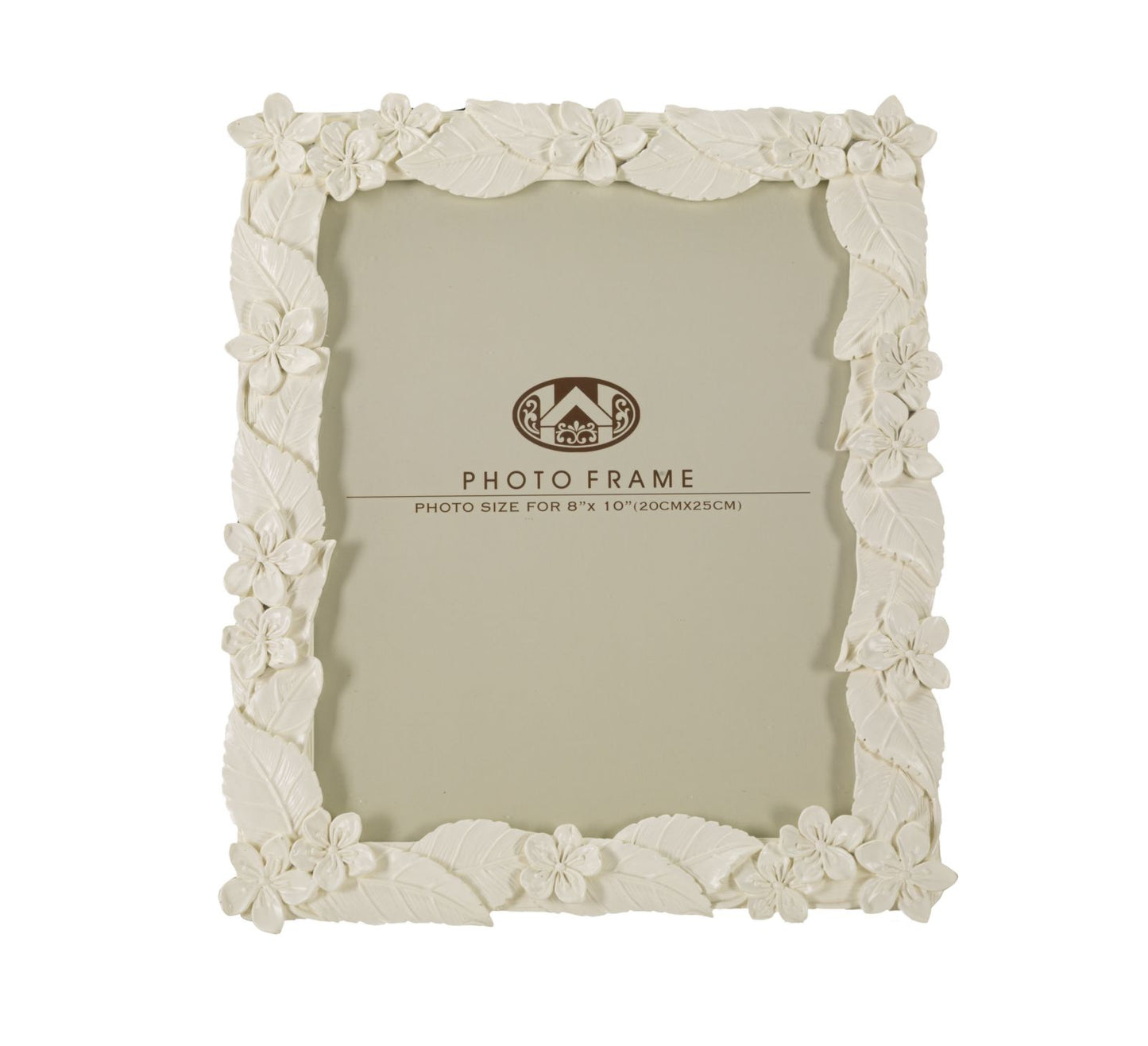 Moldura Folha Cream Cm 26x2x30,7 (medida Interna Cm 20x25)
