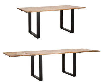 Mesa de almoço Edge All. Cm 180x90x77-madeira de Mango
