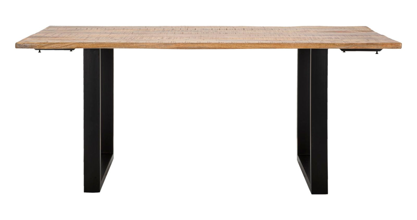 Mesa de almoço Edge All. Cm 180x90x77-madeira de Mango