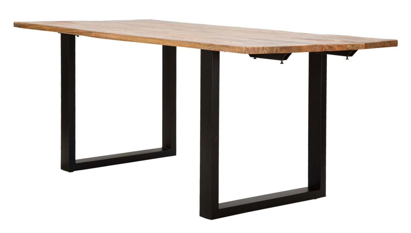 Mesa de almoço Edge All. Cm 180x90x77-madeira de Mango