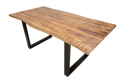 Mesa de almoço Edge All. Cm 180x90x77-madeira de Mango
