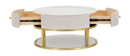Mesa de Café Montpellier Creme Cm ø 75x36