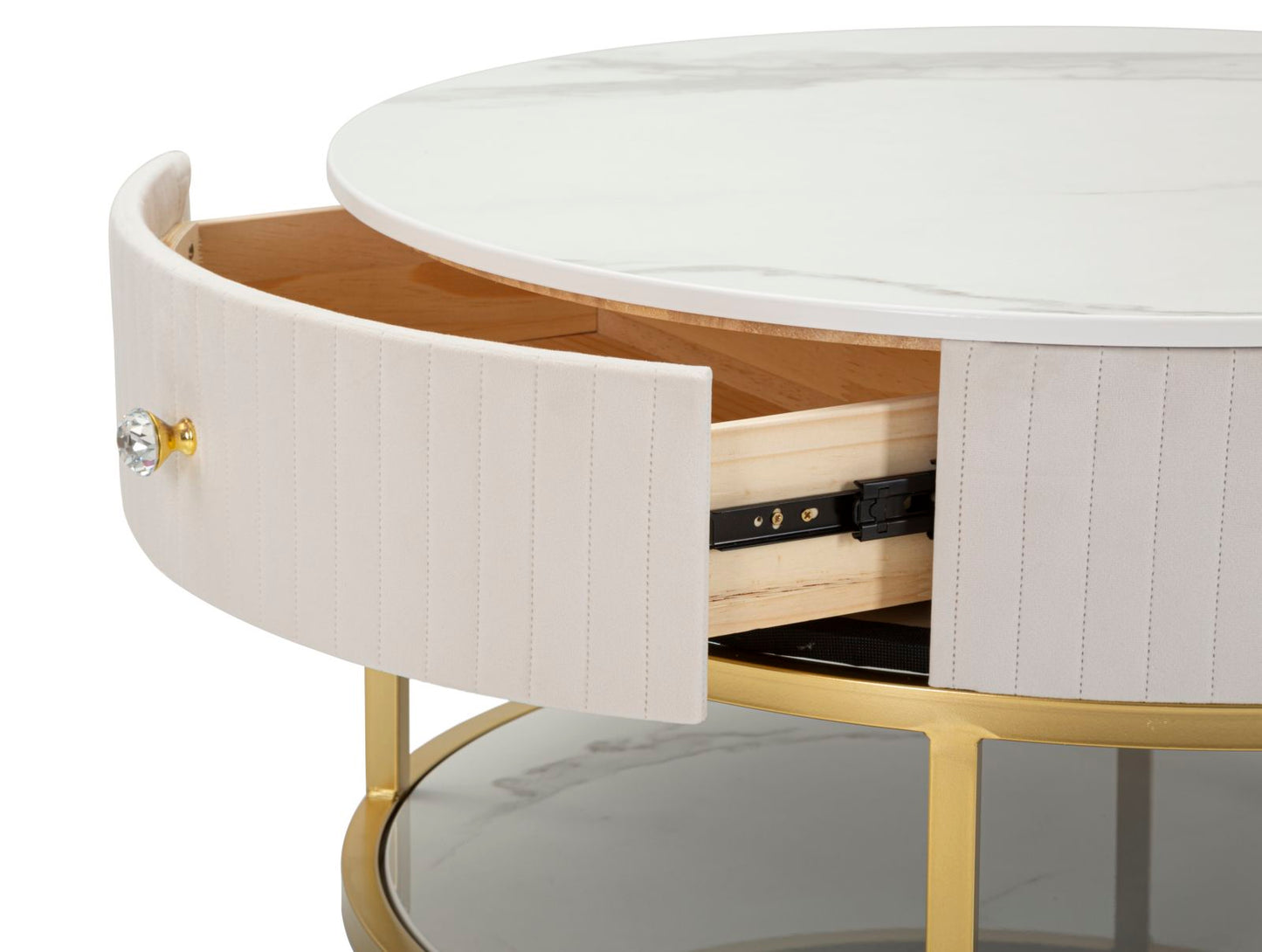 Mesa de Café Montpellier Creme Cm ø 75x36