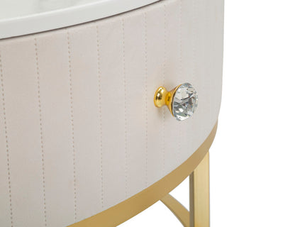 Mesa de Café Montpellier Creme Cm ø 75x36