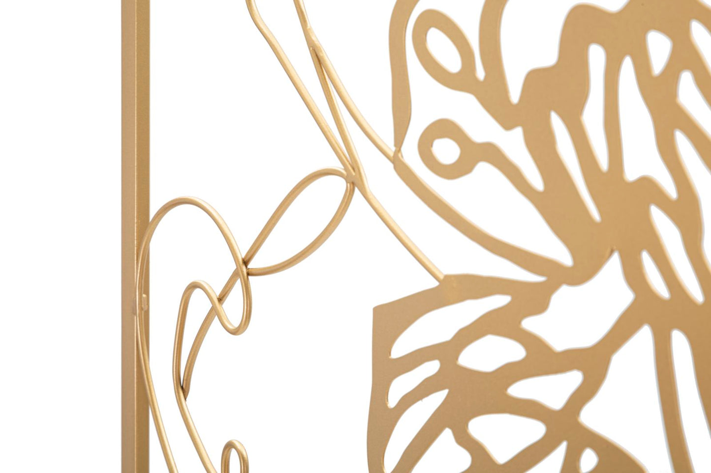 Painel em Ferro Dourado Rosto Cm 60x1x80