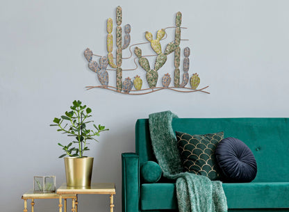 Painel em Ferro Cactus -B- Cm 90x2,5x64