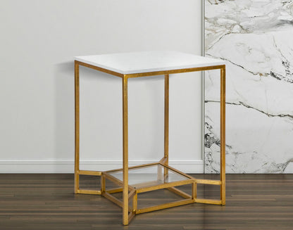 Mesa Auxiliar Double Marble Cm 47x47x60