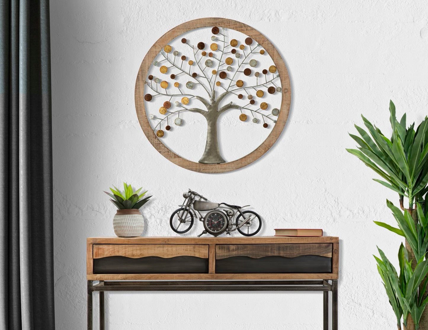 Painel de Parede Árvore da Vida Mirror Cm ø 61x1,8