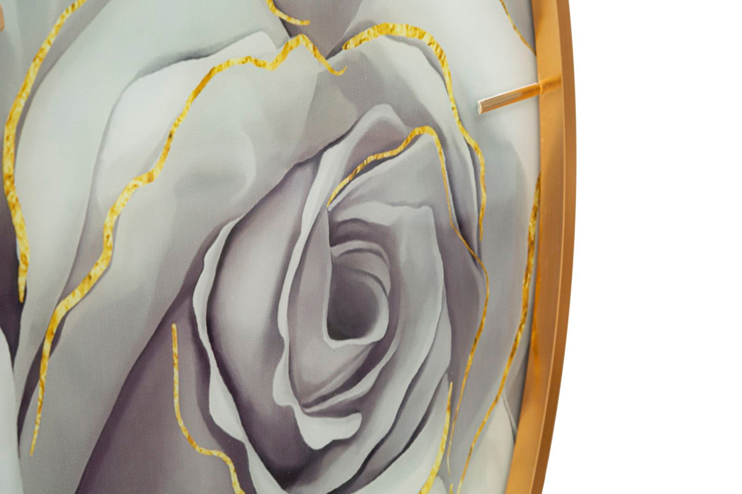Relógio Glass Rose Cm ø 80x5