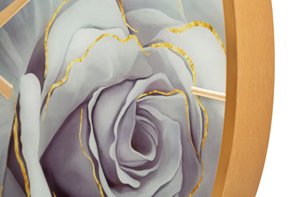Relógio Glass Rose Cm ø 60x5