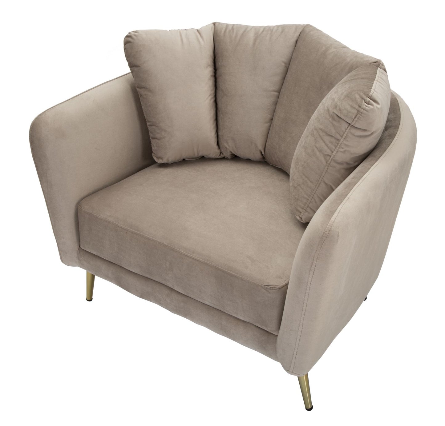 Poltrona Kiev Grigia Cm 88x77x74