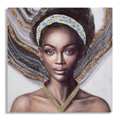 Pintura Sobre Tela Naomi -B- Cm 100x3x100