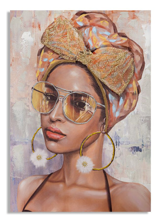 Pintura Sobre Tela Jennifer -B- Cm 70x3x100