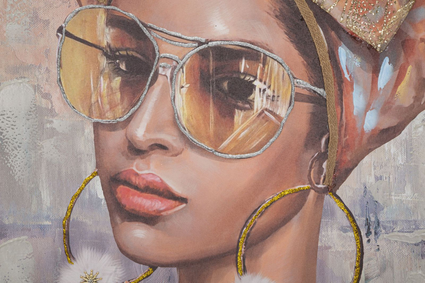 Pintura Sobre Tela Jennifer -B- Cm 70x3x100