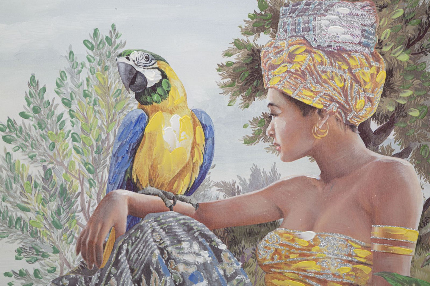 Pintura Sobre Tela Kenda Orizzontale Cm 120x3x90