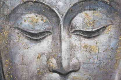 Pintura Sobre Tela Rosto Buda Light -A- Cm 80x3x120