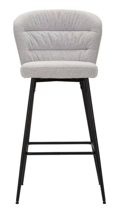 Banco Bar Losanna Grigio Conjunto 2 Un. Cm 52x59x108
